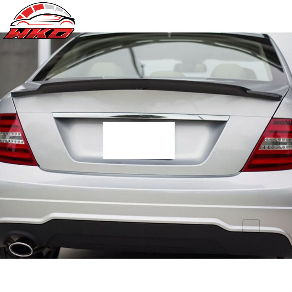 Fits 08-14 Benz C-Class W204 Sedan V Style Carbon Fiber CF Rear Trunk Spoiler