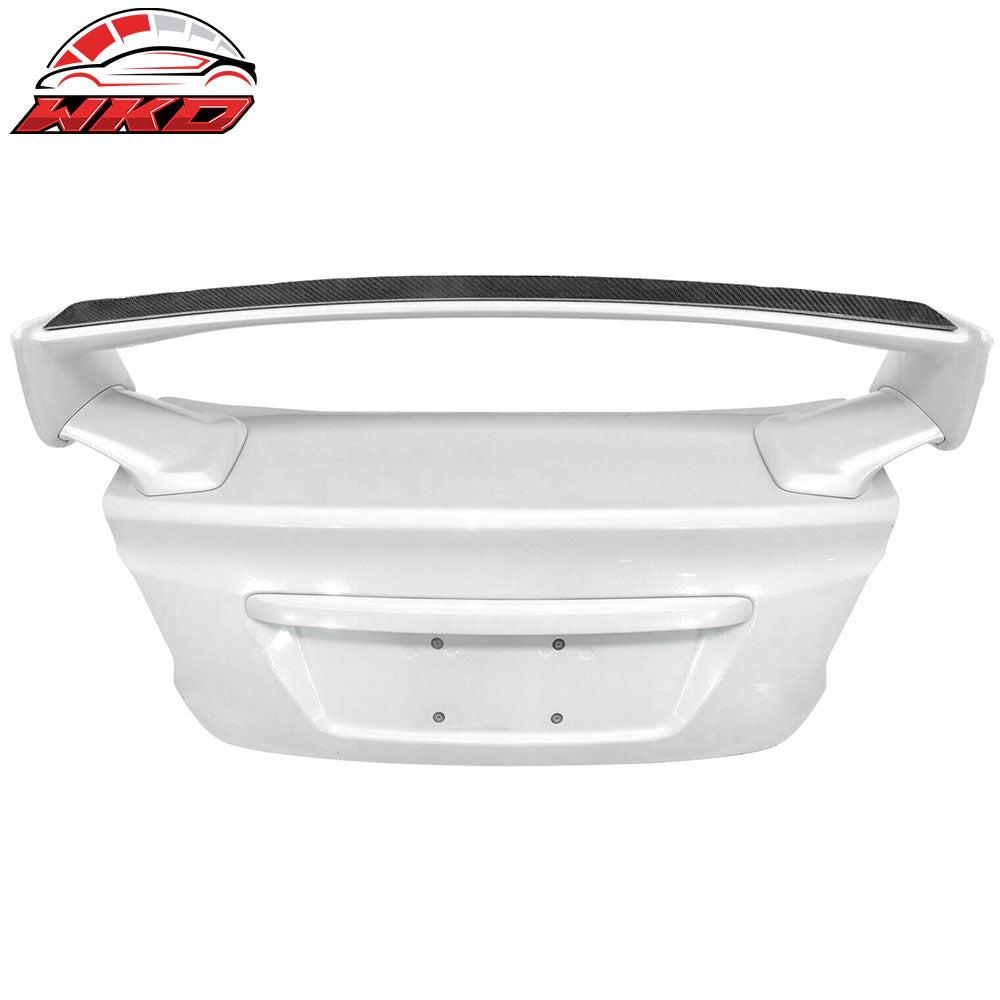 Fits 08-14 WRX STi Top Gurney Flap Add-On Carbon Fiber (CF) Trunk Spoiler Wing
