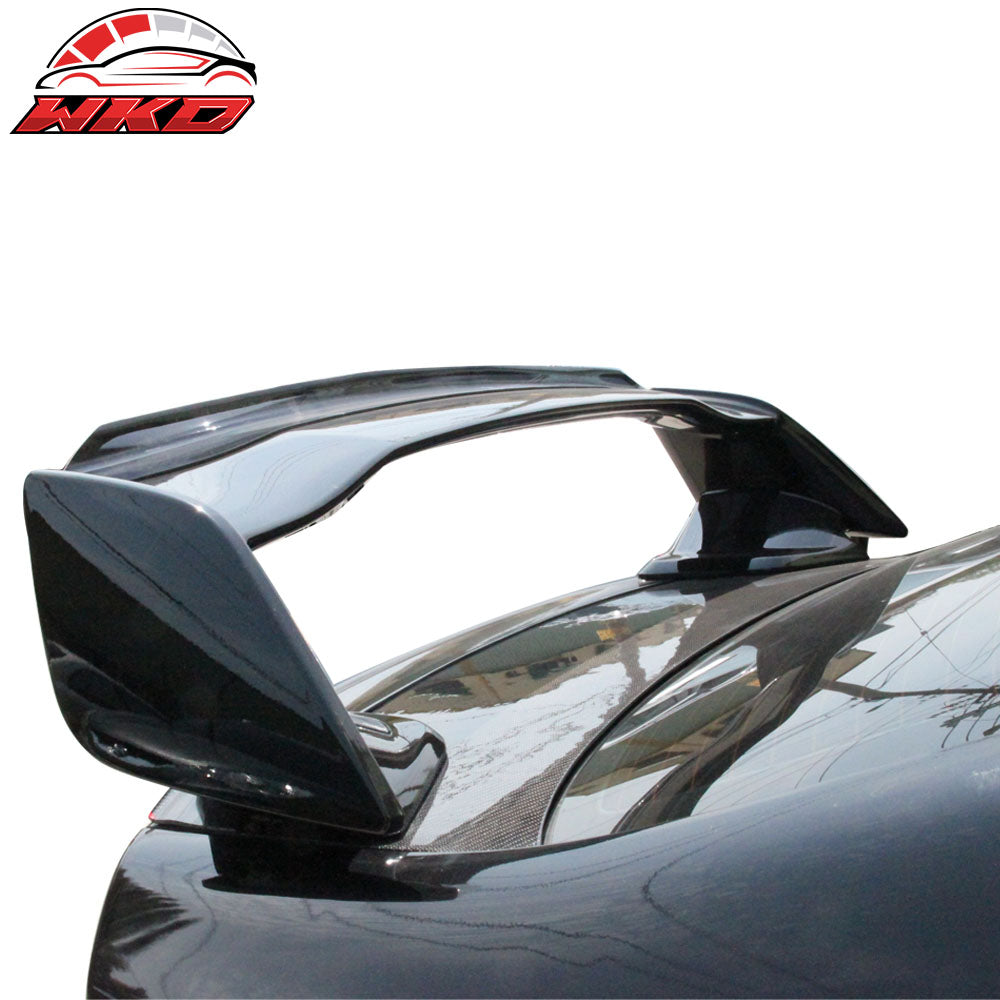 Fits 15-21 WRX STi Top Gurney Flap Add-On Carbon Fiber (CF) Trunk Spoiler Wing