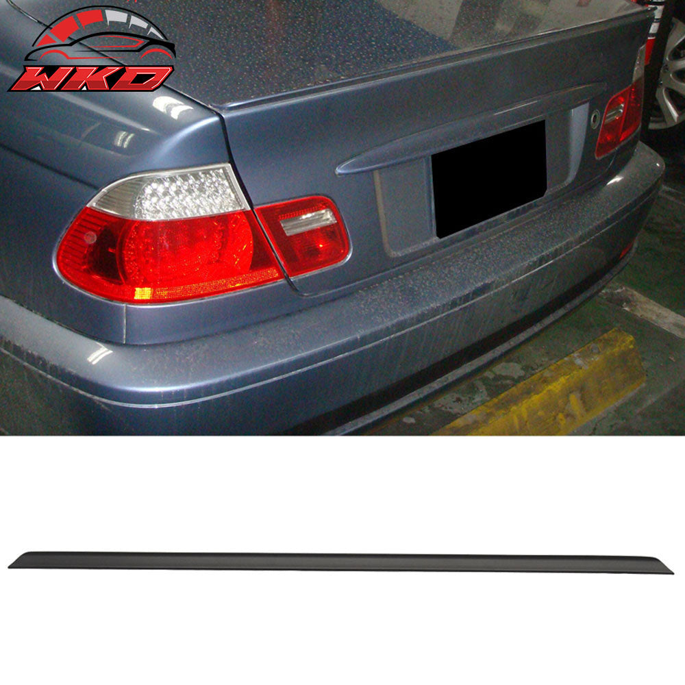 Fits 87-96 BMW 5 Series E34 Unpainted Black Trunk Spoiler Wing - PUF