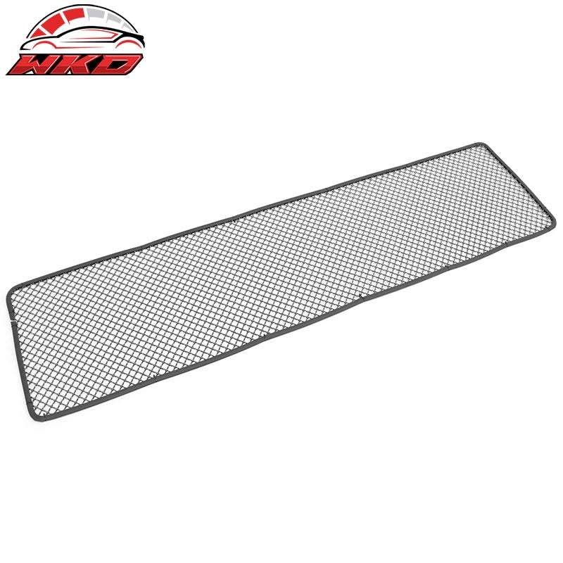 Universal 1'X4' Sheet Front Grille Black + Titanium Mesh Woven Mesh Interchimp