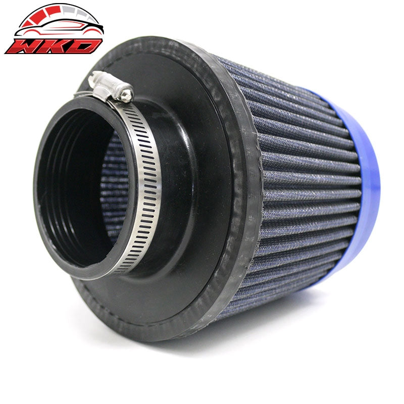 Universal 3"/76mm High Flow Inlet Dry Filter Cold Air Intake Cone Replacement