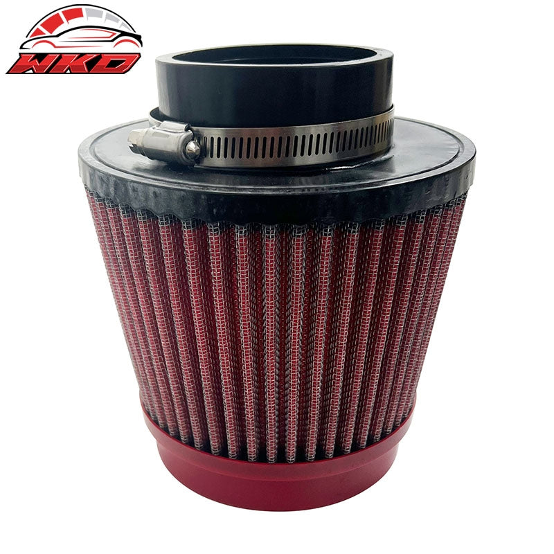 Wholesale Universal 3" 76mm High Flow Inlet Dry Filter Cold Air Intake Cone Replacement - Wikond Auto