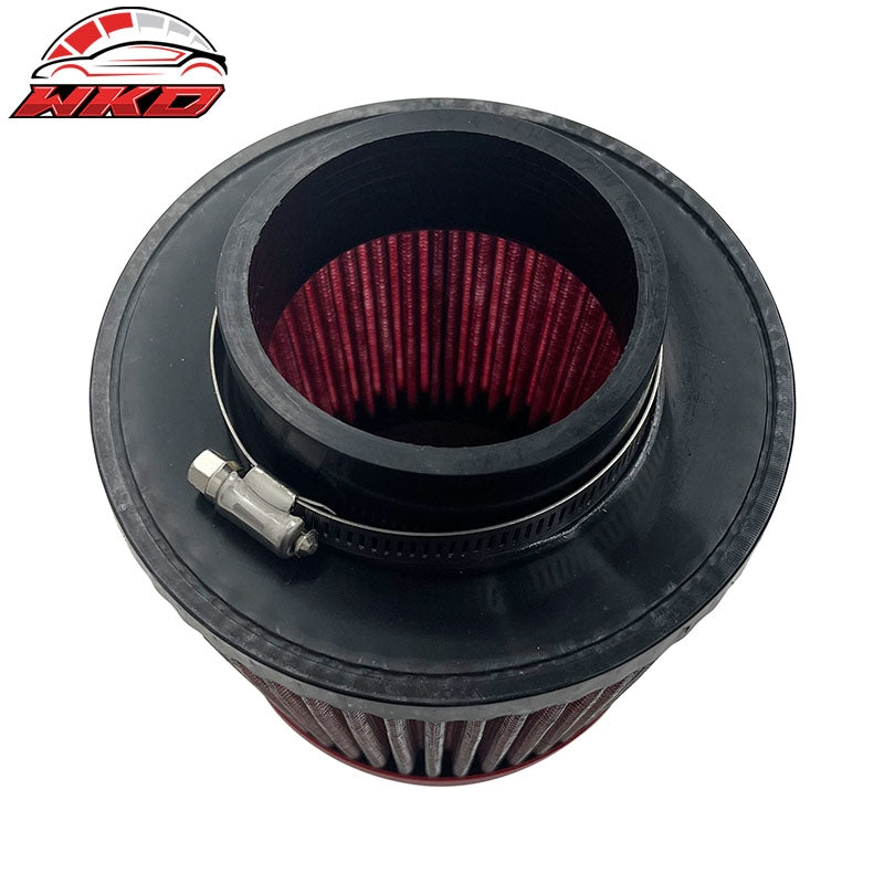 Wholesale Universal 3" 76mm High Flow Inlet Dry Filter Cold Air Intake Cone Replacement - Wikond Auto