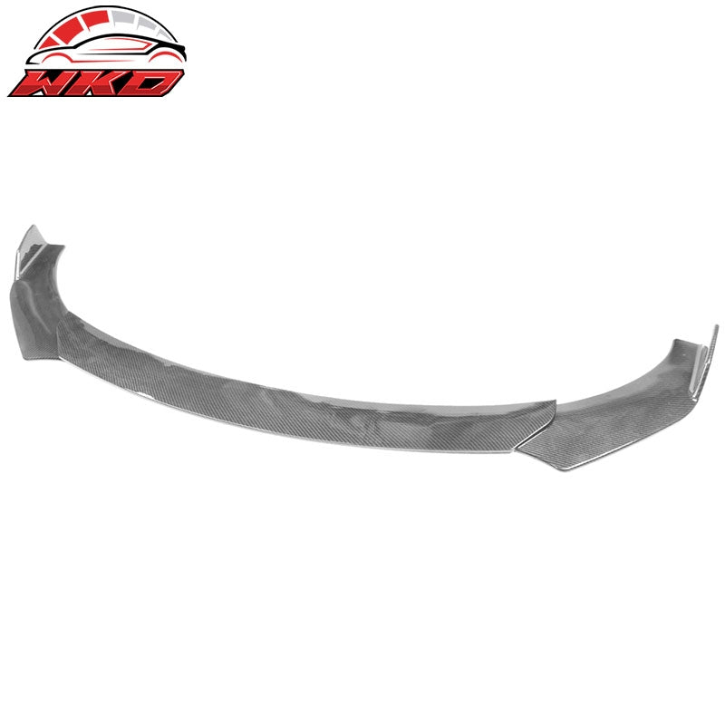 Universal 62"-66" Adjustable A Front Bumper Lip Carbon Fiber Print + Strut Rod