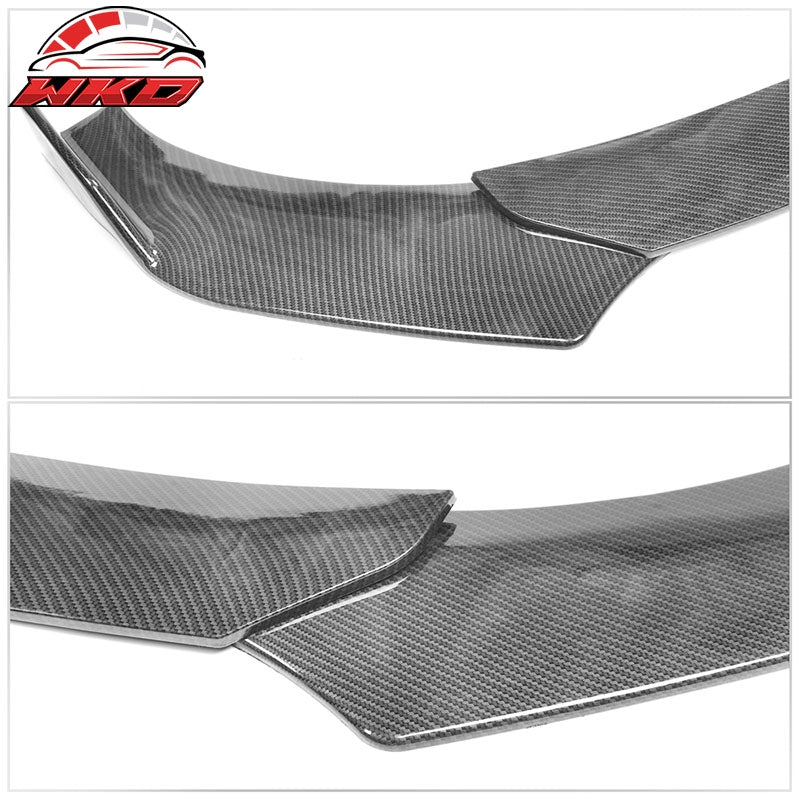 Universal 62"-66" Adjustable A Front Bumper Lip Carbon Fiber Print + Strut Rod
