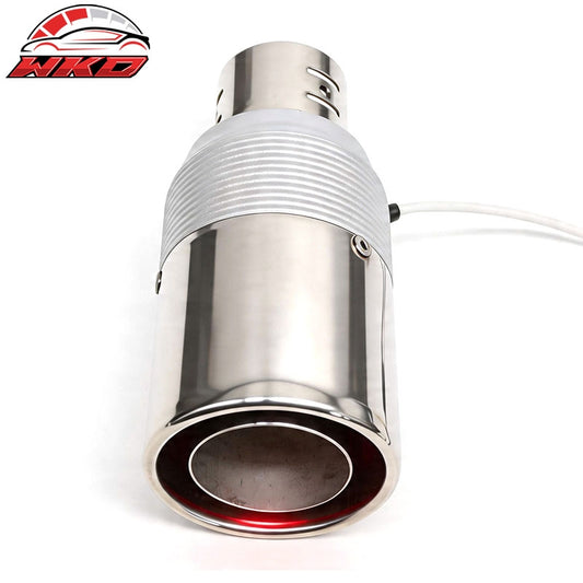 Wholesale Universal Auto Car Rear Exhaust Pipe Tail Muffler Tip Round Single Outlet Chrome - Wikond Auto