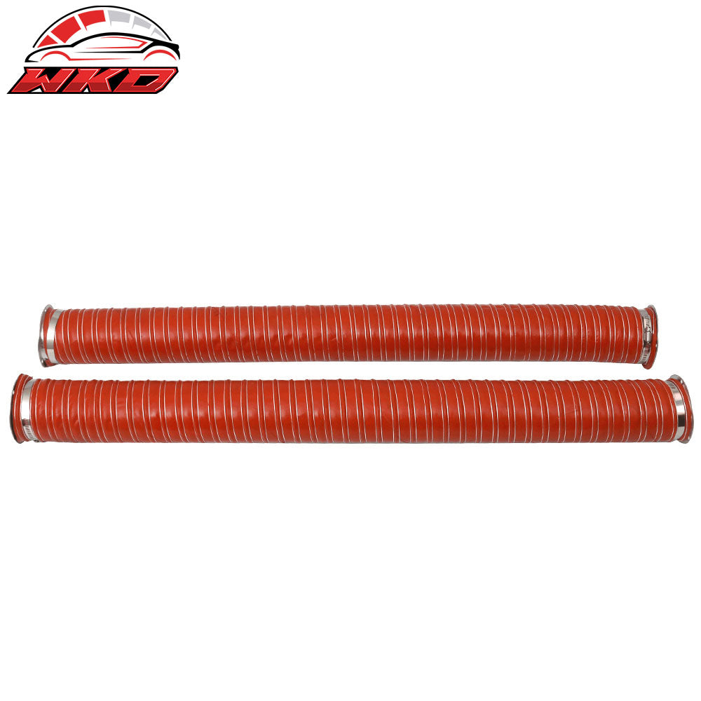 Wholesale Universal Brake Cooling Dual Layer Insulation Hose W/ Flange 3.5 Inch 2 Pc