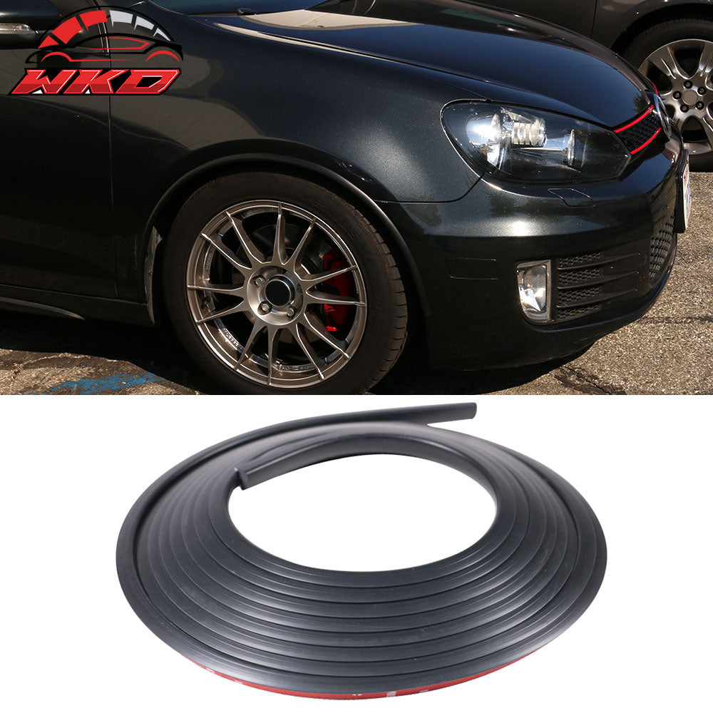 236 Inch Matte Black Fender Flare Wheel Eyebrow Moulding Trim Protector Lip