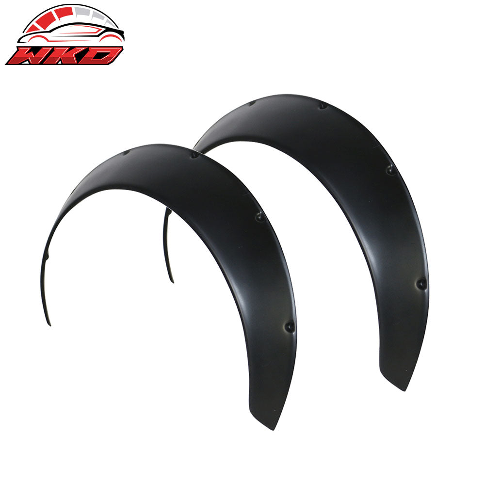 90MM 2x Universal Car Rear Fender Flares Guard Extra Wide Body Wheel Arches