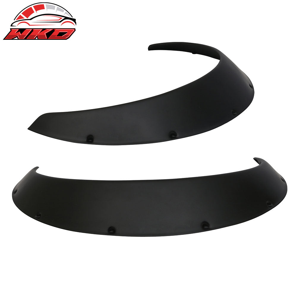 90MM 2x Universal Car Rear Fender Flares Guard Extra Wide Body Wheel Arches