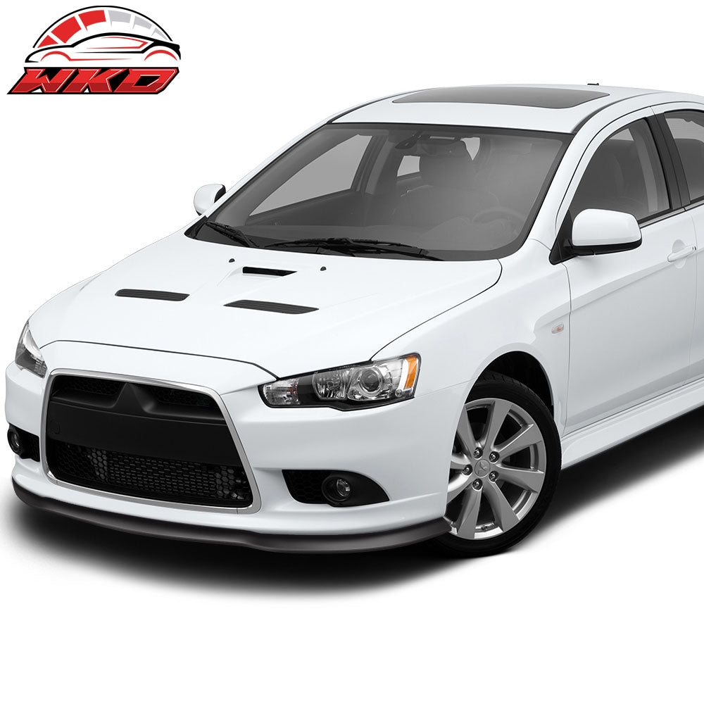 Fit Mitsubishi 100" Rubber Front Bumper Lip Splitter Body Side Spoiler Protector