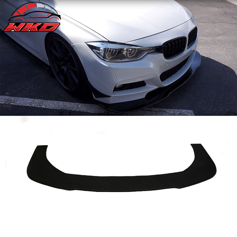 Universal Type 3 Front Bumper Lip Spoiler Splitter Protector Unpainted Black PU