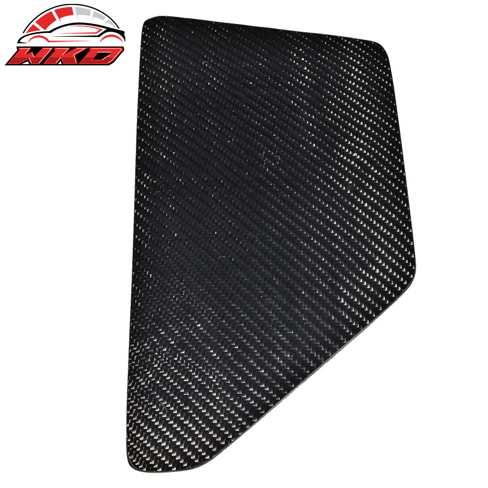 V2 Universal GT Trunk Spoiler Wing Side Plate Add On- Carbon Fiber CF