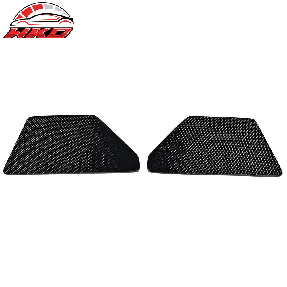 V2 Universal GT Trunk Spoiler Wing Side Plate Add On- Carbon Fiber CF