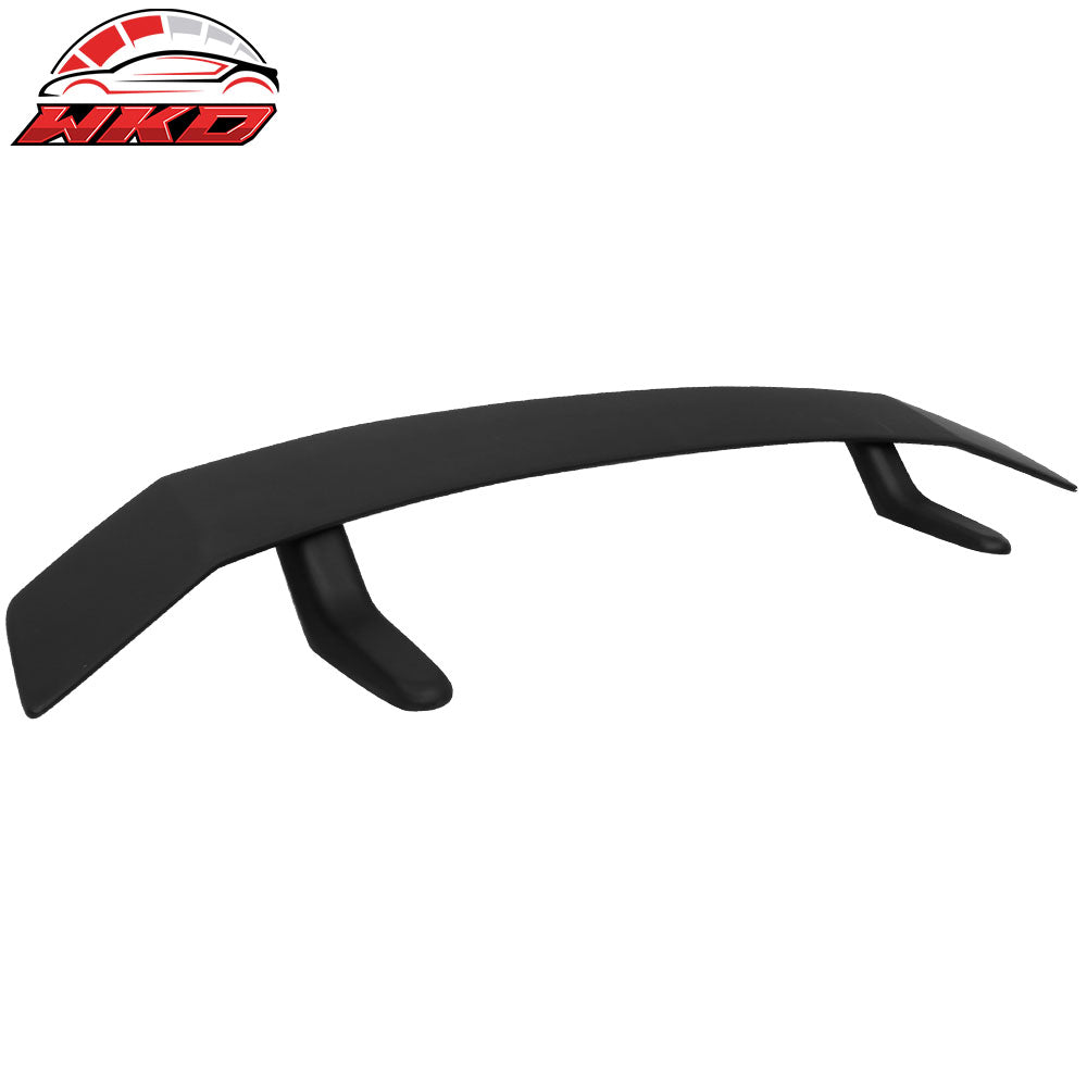 Universal IKON Style ABS Plastic Add On Matte Black Rear Trunk Wing Spoiler Tail