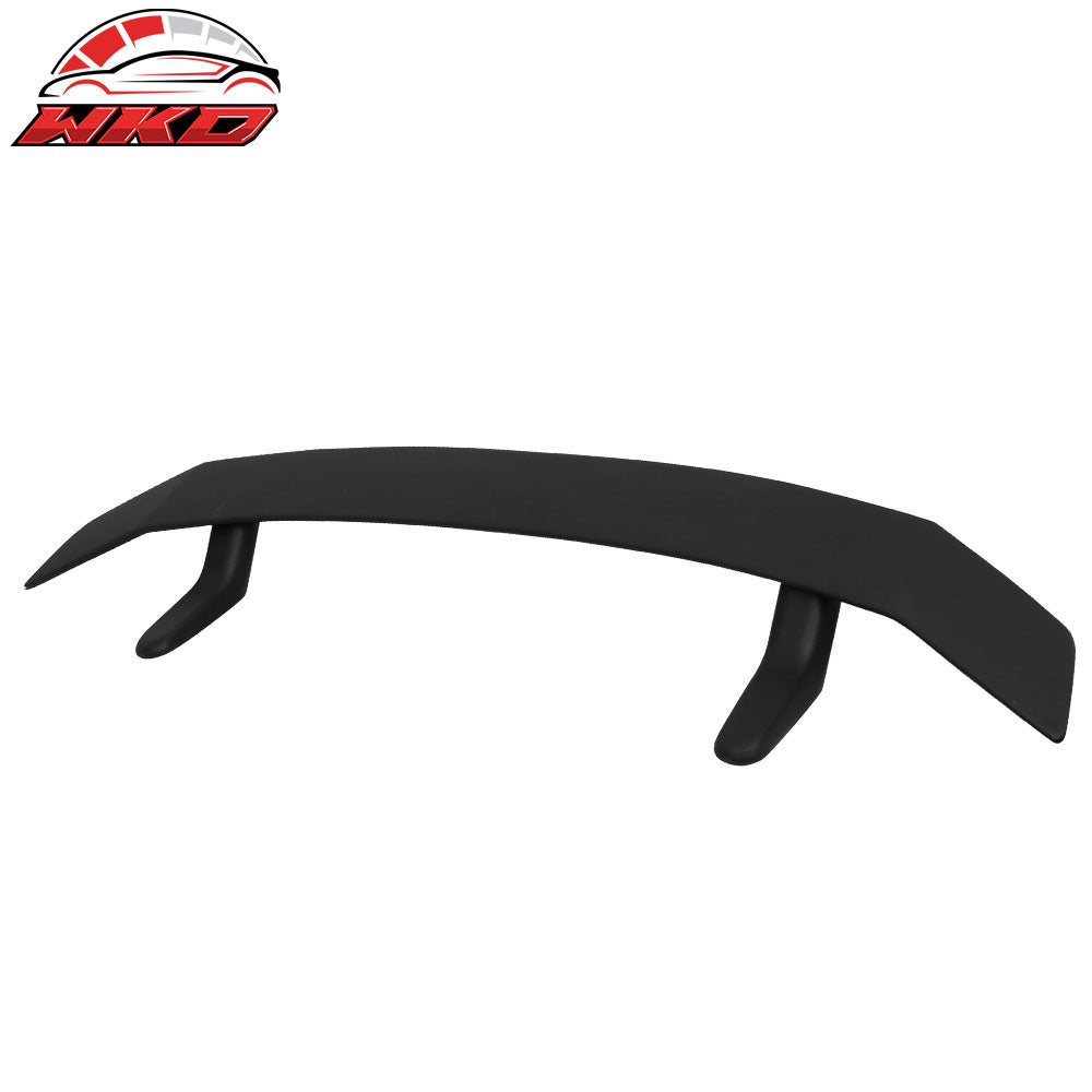 Universal IKON Style ABS Plastic Add On Matte Black Rear Trunk Wing Spoiler Tail