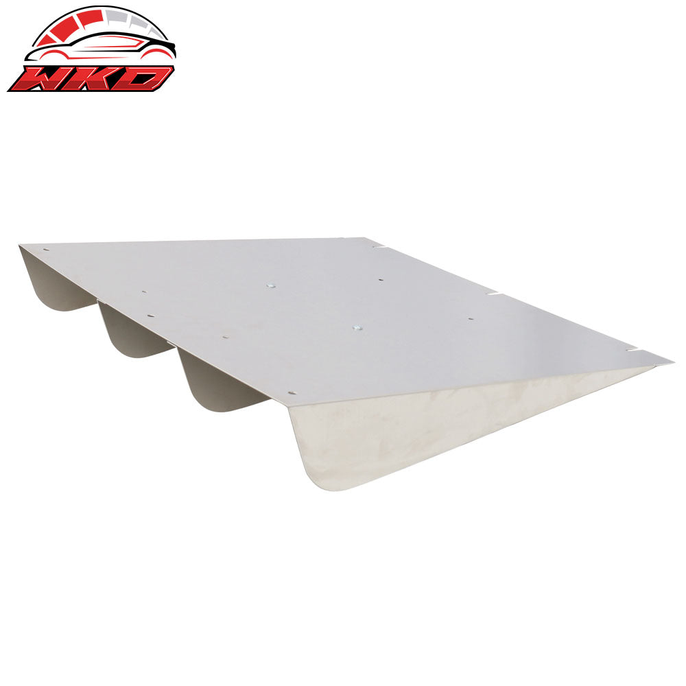 22" x 21" Universal Aluminum Type 1 4 FIn Fins Rear Bumper Lip Diffuser Canards