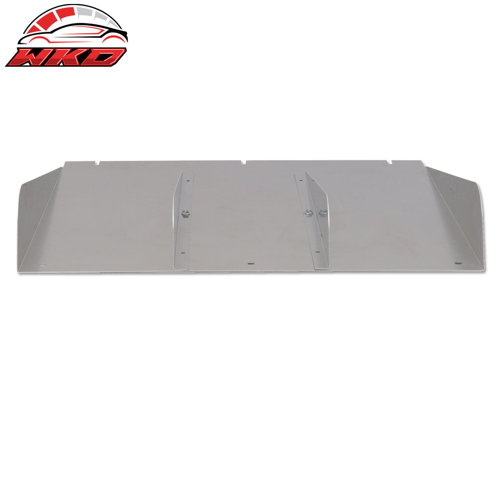 22" x 21" Universal Aluminum Type 1 4 FIn Fins Rear Bumper Lip Diffuser Canards