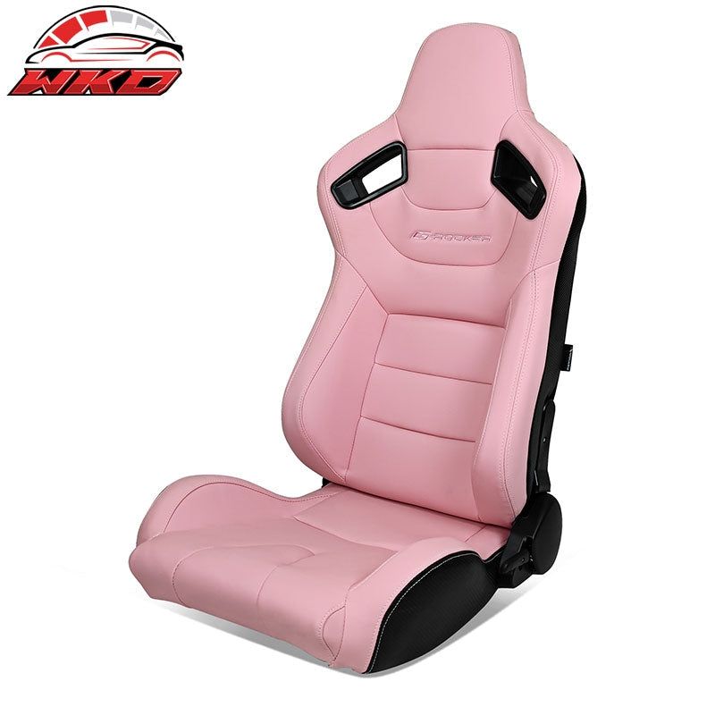 Wholesale Universal Reclinable Racing Seat Dual Slider Left Carbon Leather