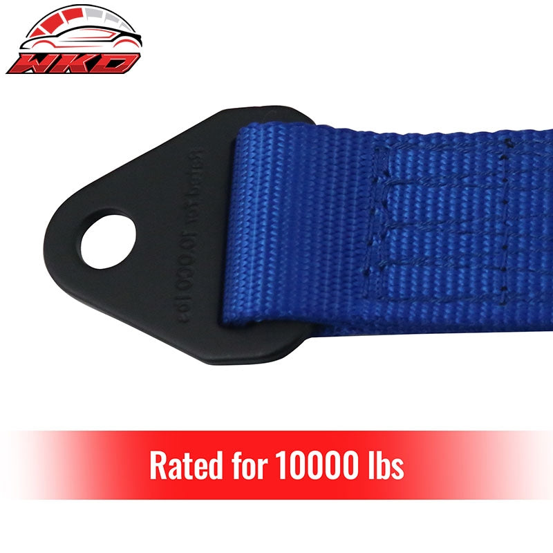 32" Blue 10000lbs Racing Limit Straps Shock Suspension Travel 4 Layers Webbing