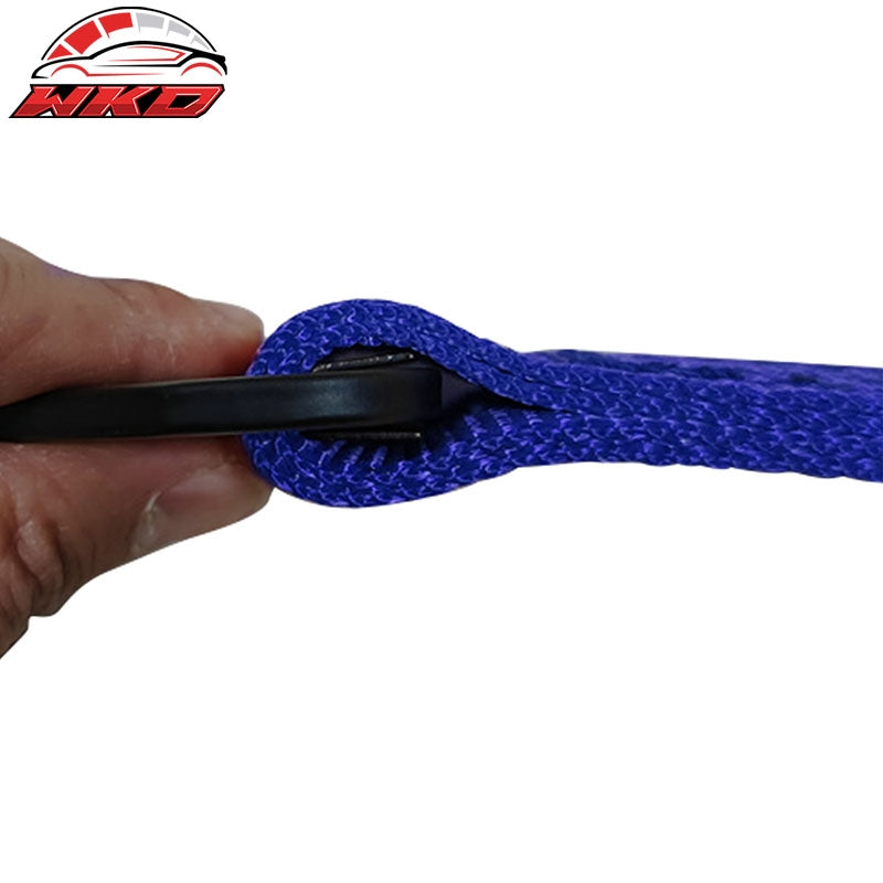 32" Blue 10000lbs Racing Limit Straps Shock Suspension Travel 4 Layers Webbing
