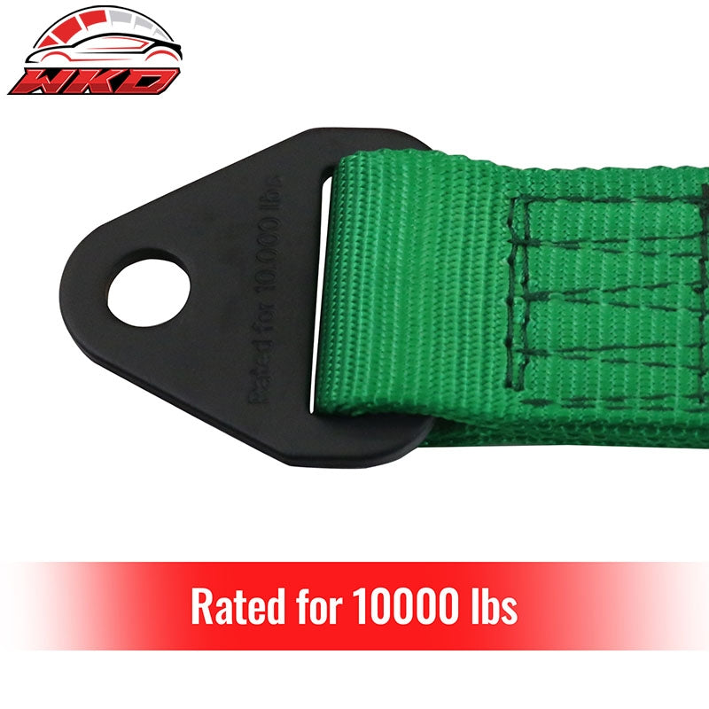 18" Green 10000lbs Racing Limit Straps Shock Suspension Travel 4 Layers Webbing