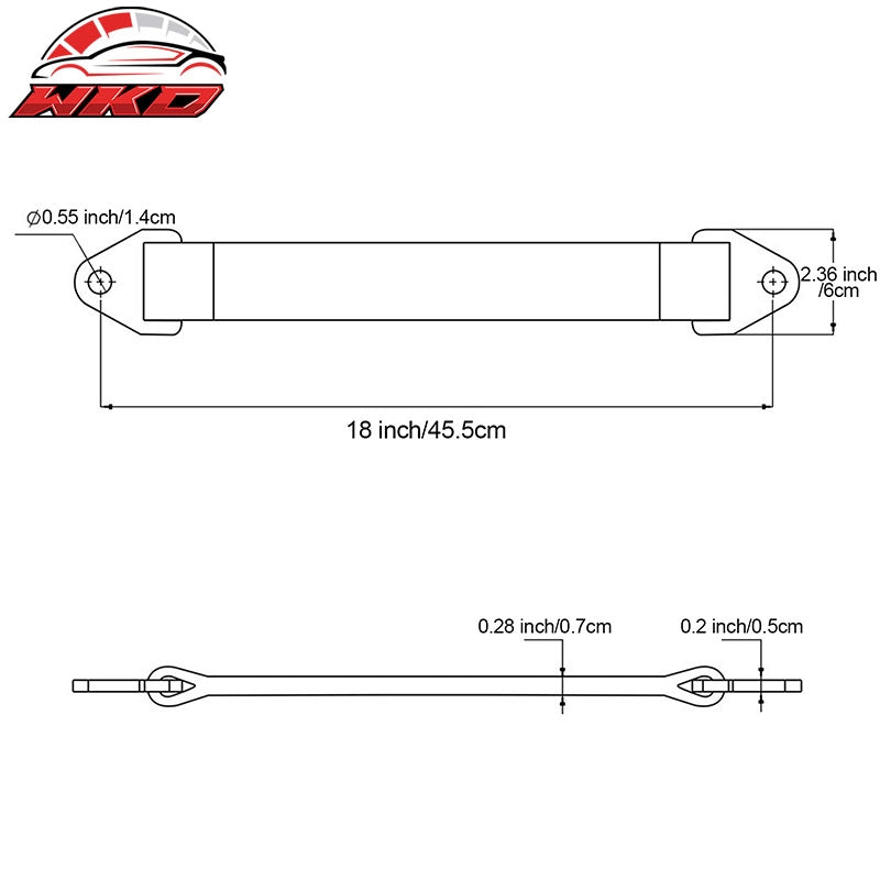 18" Red 10000lbs Racing Limit Straps Shock Suspension Travel 4 Layers Webbing