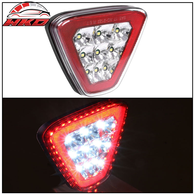 Universal Triangle Red LED Rear Tail 3RD Brake Lights Stop Safety Lamp