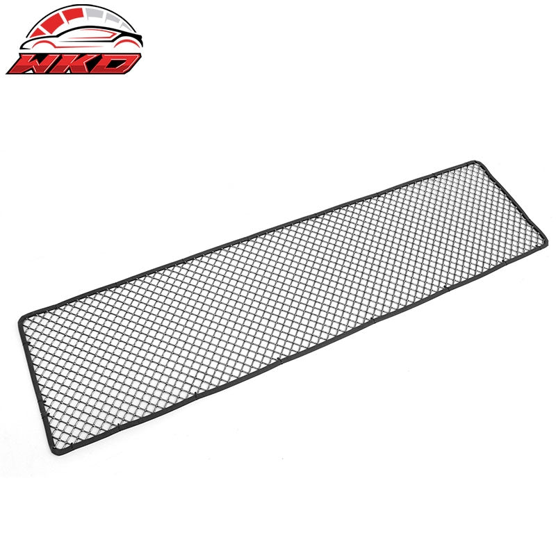 Universal Woven Mesh Lock Crimp Front Bumper Grille Titanium Stainless Steel