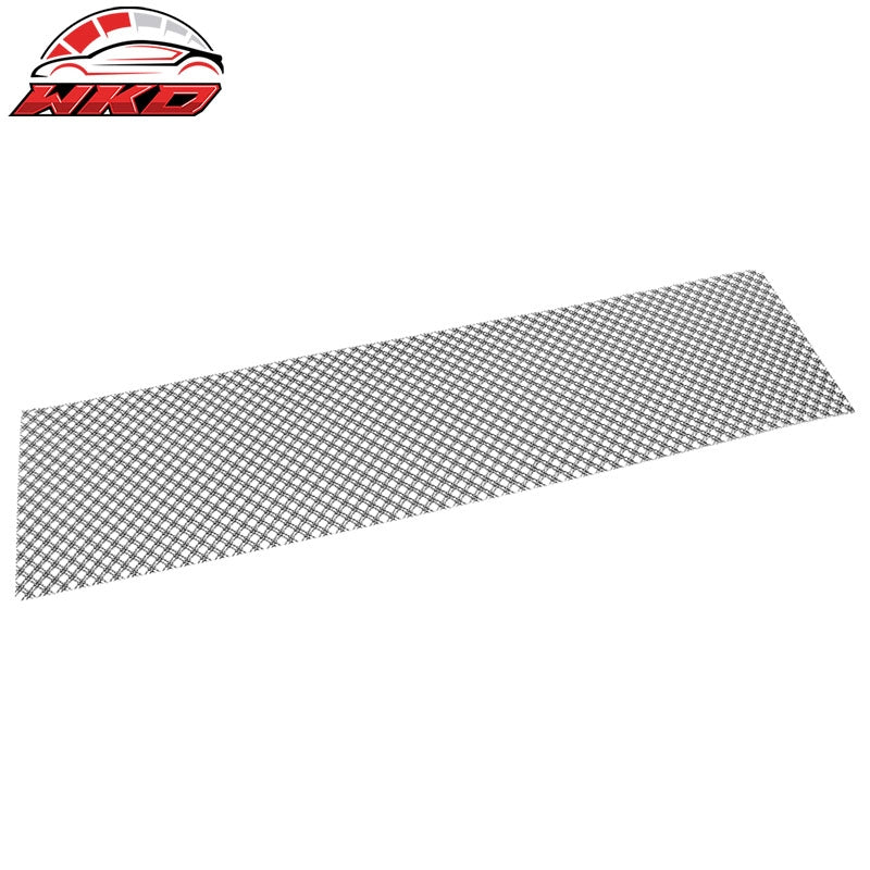 Universal Woven Mesh Lock Crimp Stainless Steel Front Insert Grille Titanium