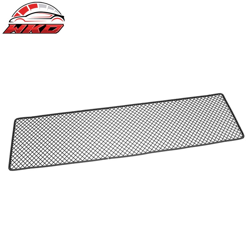 Universal Woven Mesh LockCrimp Style Front Bumper Grille Insert Assembly Black