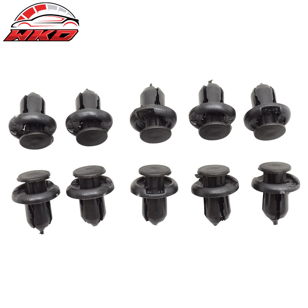 Wholesale 10 PCS Bumper Clips 10mm Hood Fender Push Rivets Retainer Fasteners For Honda