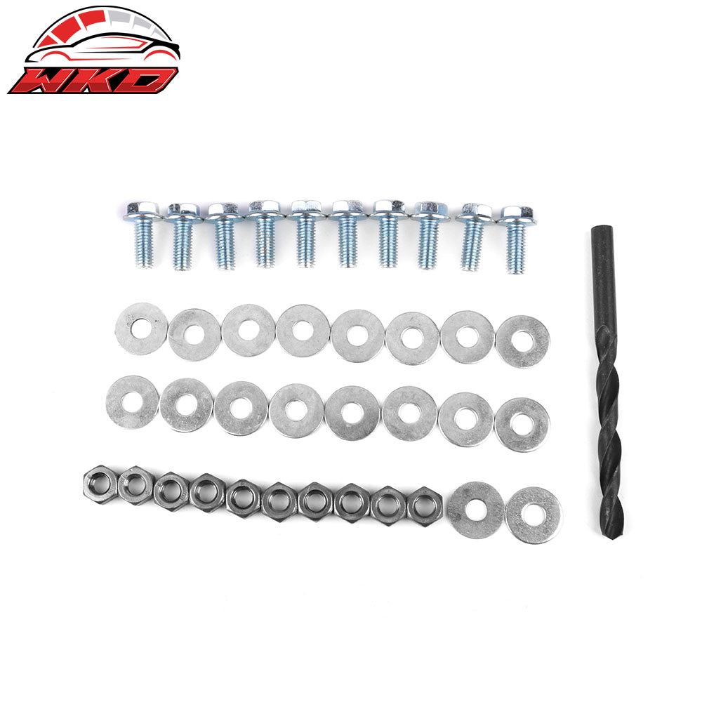 Hardware Kit Drill M8 Bolts Nuts Washers Front Splitter Side Skirt Extensions