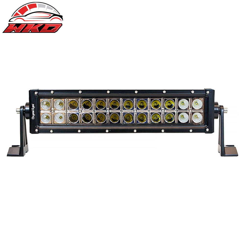 13" 72W LED Work Light Bar Spot Flood Combo Driving Offroad SUV ATV Jeep Truck