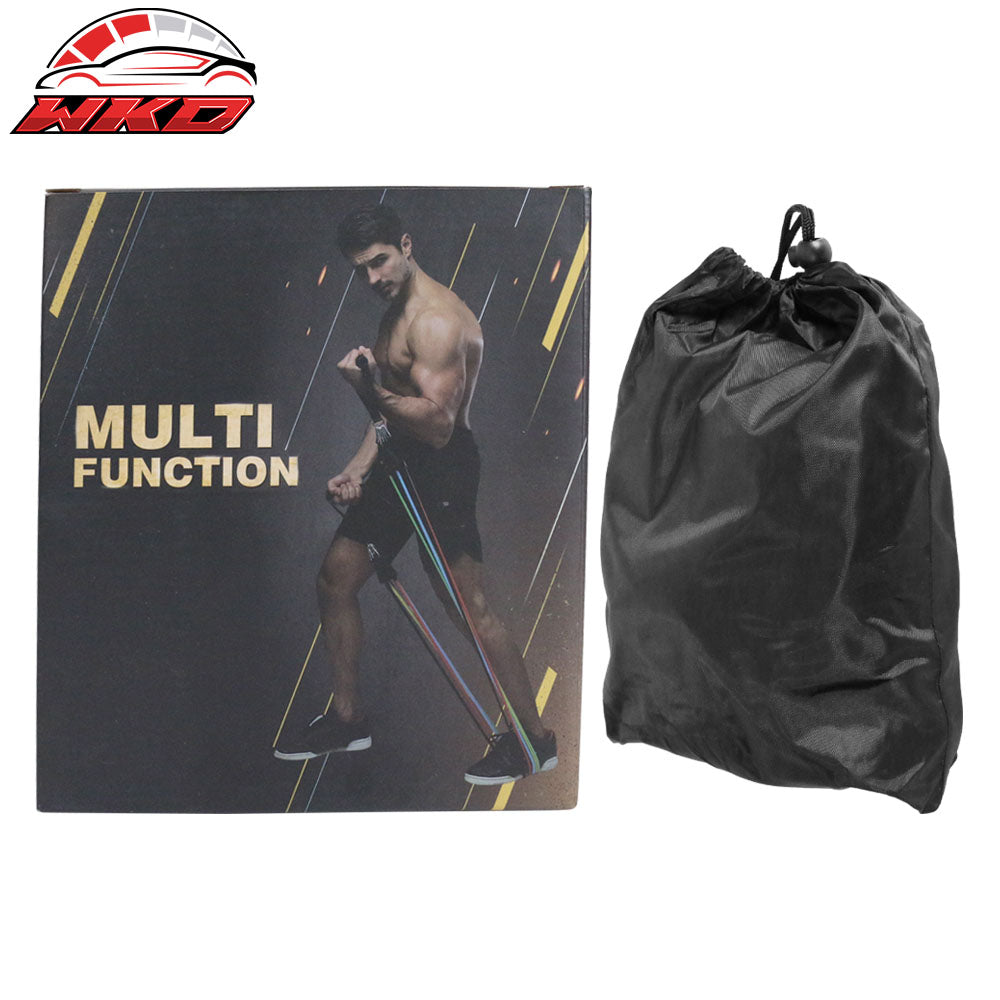 Resistance Bands 150lb Strength Fitness Exercise Yoga Workout Color Box 11PCS