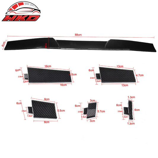 Wholesale Universal Adjustable Top Rear Window Roof Spoiler Wing Visor Carbon Fiber Print