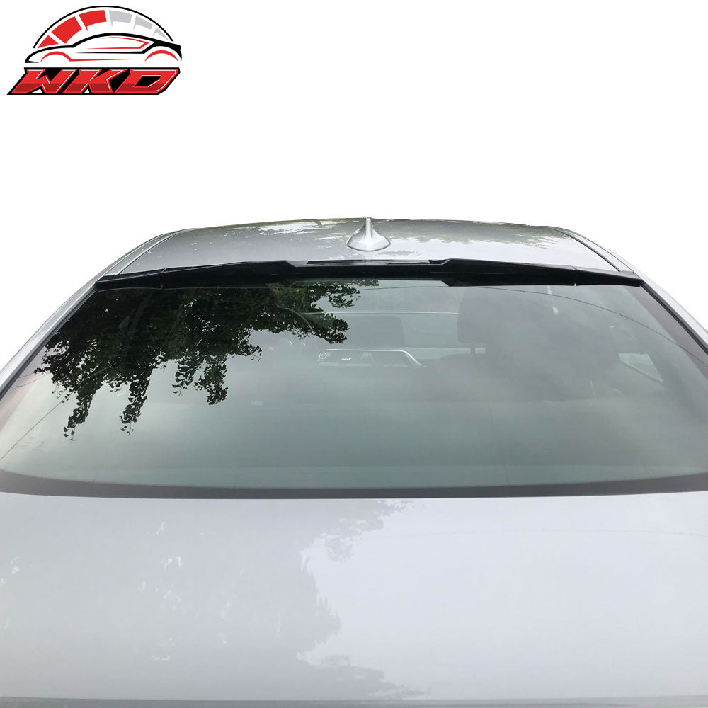 Universal Adjustable Top Rear Window Roof Spoiler Wing Visor Carbon Fiber Print