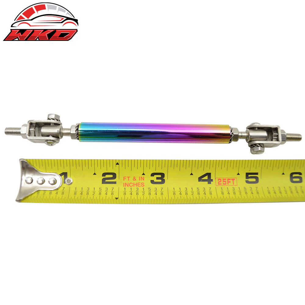 5.5"-8" Universal Adjustable Front Bumper Lip Splitter Rod Strut Tie Support Bar