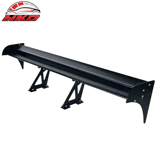 Wholesale Universal Fit 52 inches Double Deck Rear Trunk Spoiler Wing Lip Unpainted Black