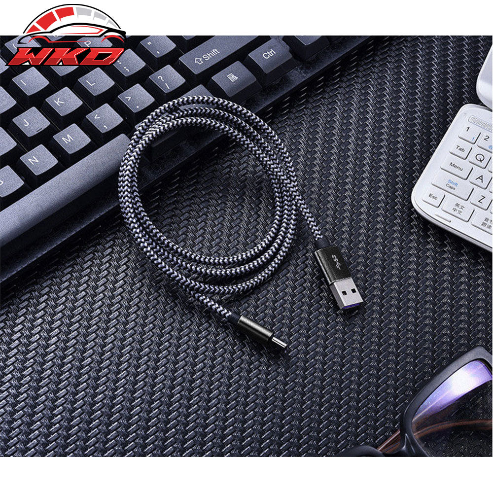 For Samsung Type C USB Charge Cable Fast Charging Data Sync Cable Nylon 6Ft 2Pcs