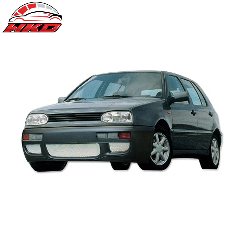 Fits 93-99 VW Golf 3 MK3 GTI Style Front Bumper Cover Unpainted Steel Mesh