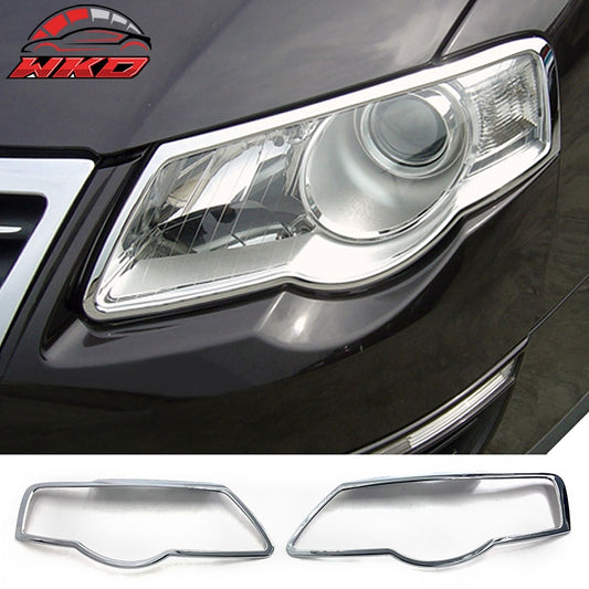 Wholesale 06-10 VW Passat Front Chrome Headlight Bezel Lamp Cover Surround Trim ABS - Wikond Auto