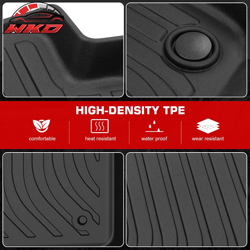 Wholesale 18-24 VW Tiguan 7 Seats TPE All Weather Floor Mats Carpets + Backrest Mats - Wikond Auto