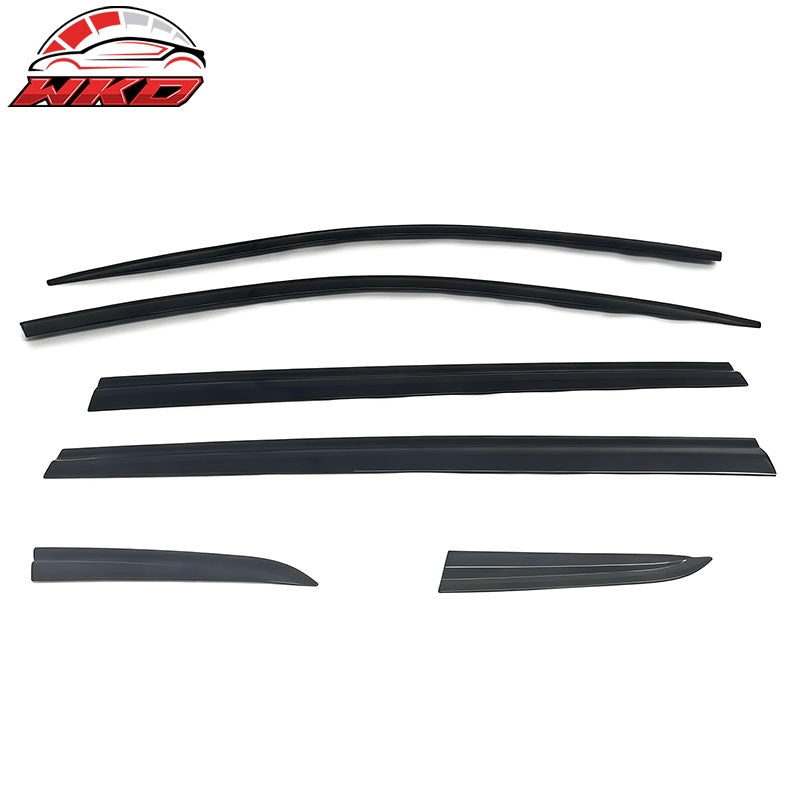 Fits 18-24 VW Volkswagen Tiguan Dark Smoke Window Visors Vent Rain Deflectors