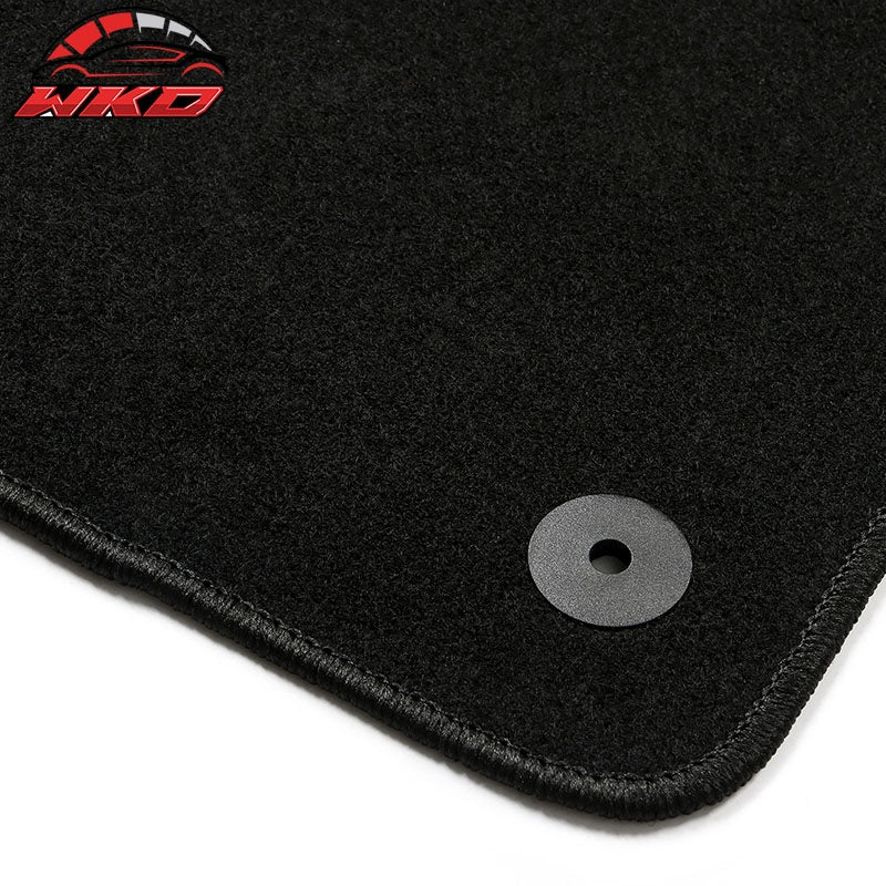 Fits 18-26 Volkswagen Atlas Auto Black Nylon Floor Mats Car Liners Carpet 4PC