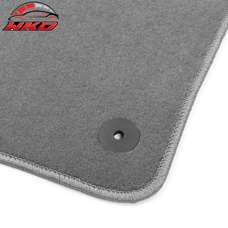 Fits 18-26 Volkswagen Atlas Auto Gray Nylon Floor Mats Car Liners Carpet 4PC