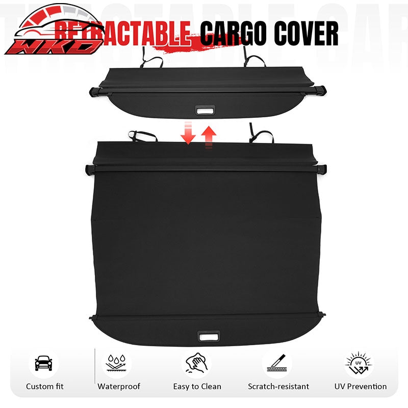 Wholesale 18-26 Volkswagen Atlas Retractable Rear Cargo Cover Carbon Fiber Texture - Wikond Auto