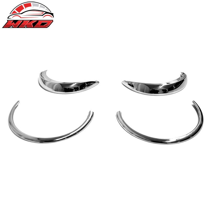 Fits 06-10 Volkswagen Beetle Chrome Tail Light Bezels Frame Covers ABS 4PCS Set