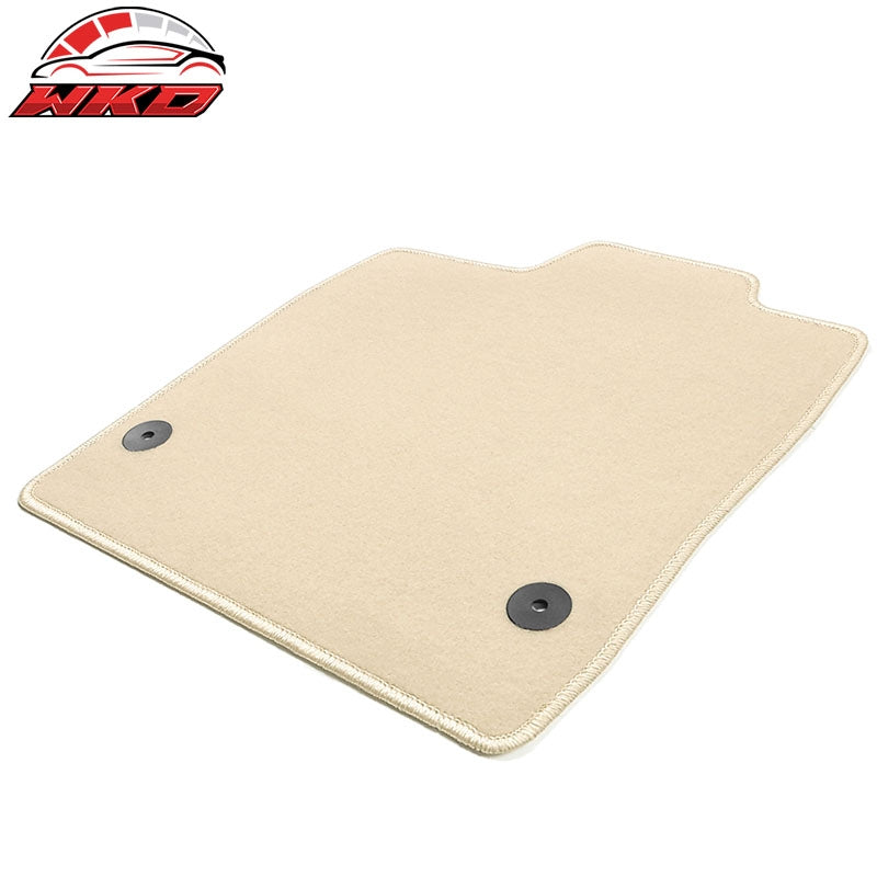 Fits 21-26 Volkswagen ID.4 4DR Front & Rear Floor Mats Carpet Nylon 4PCS - Beige